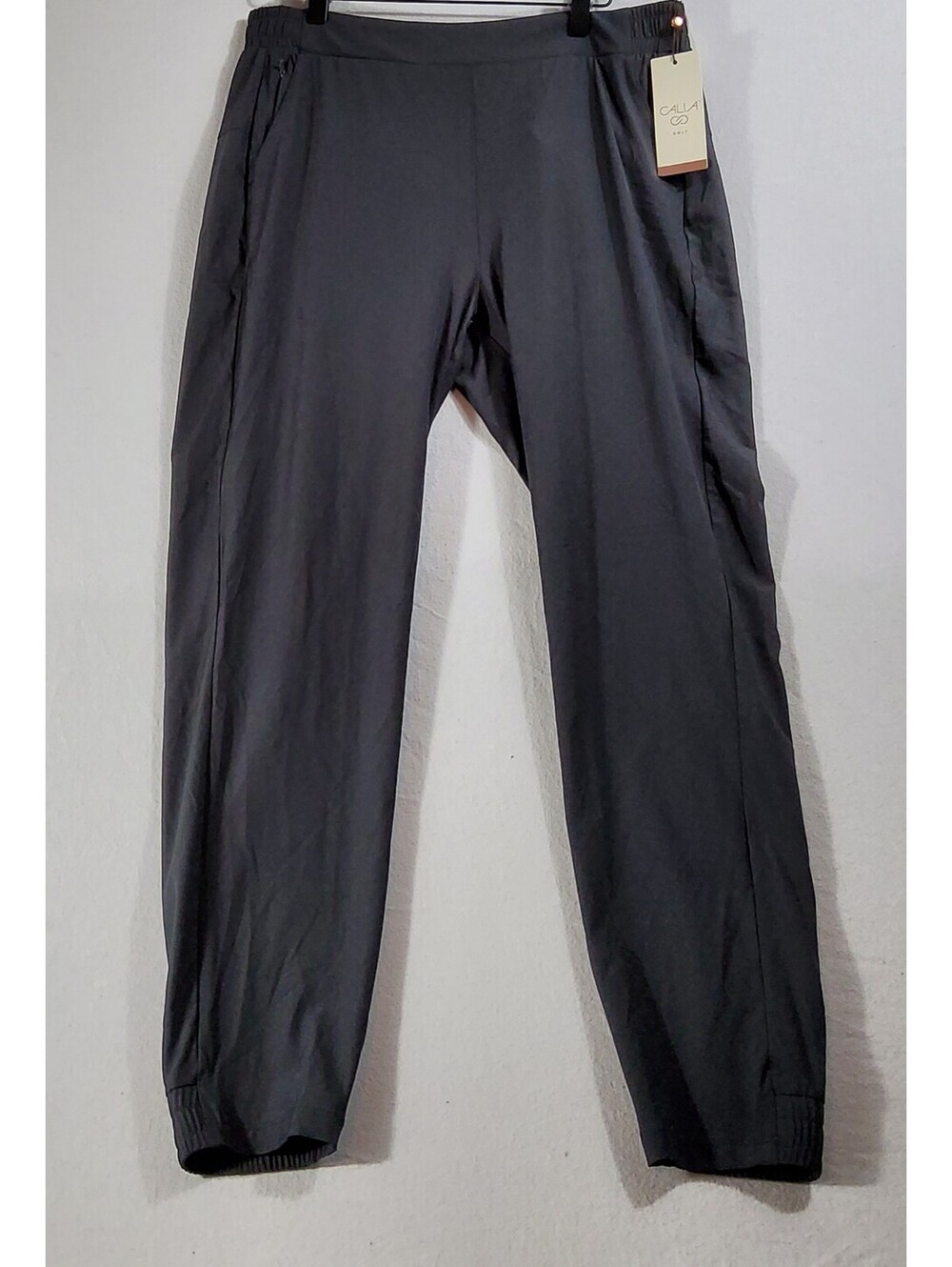 CALIA Long Drive Pant Jogger Ankle Length Women's M Black Golf NWT Athletic